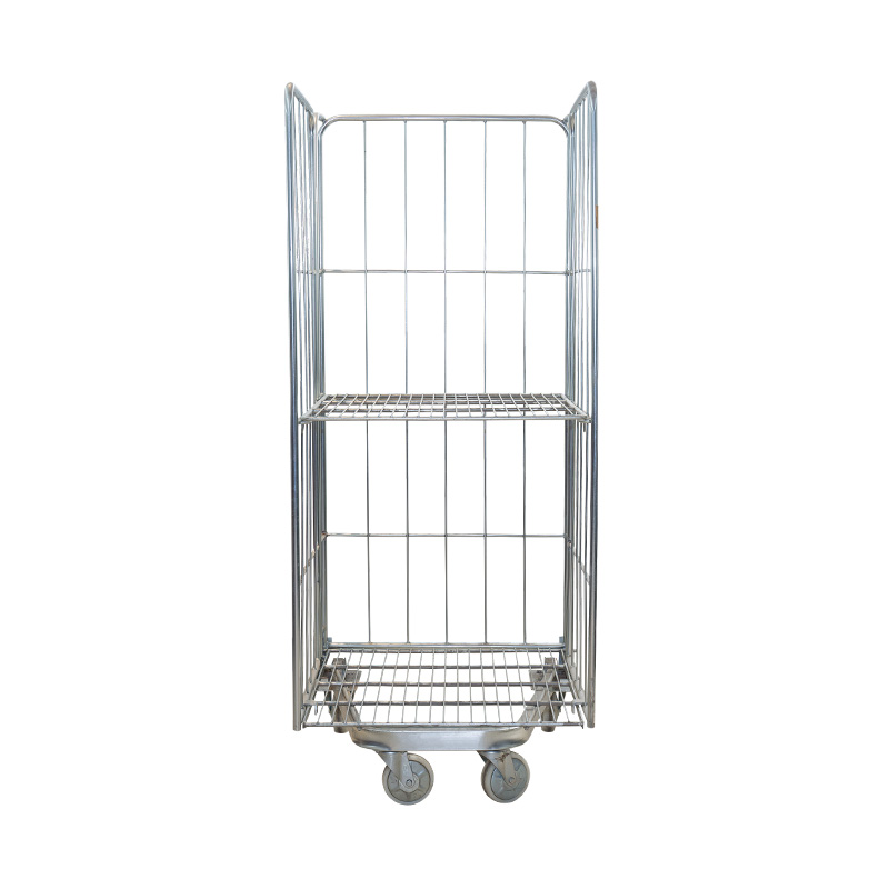 U-vormige magazijnopslagrolcontainerkooiwagen